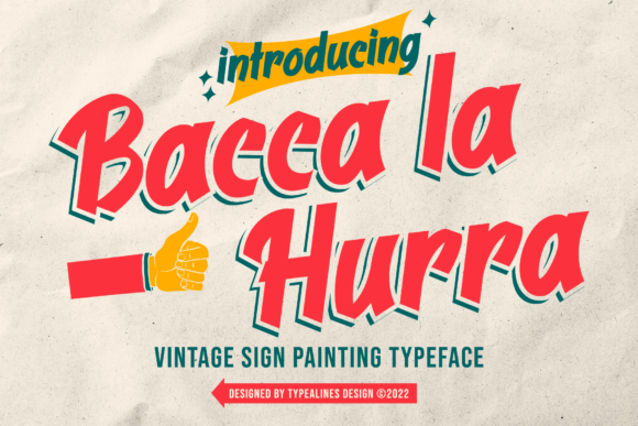 Bacca La Hurra Font for Bold Branding