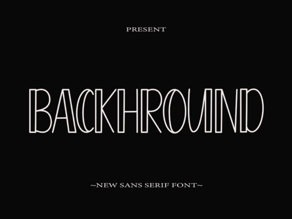 Background Font for Creative Projects