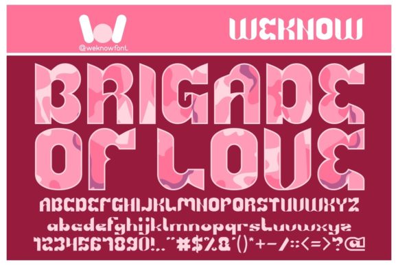 Brigade of Love Font for Business Branding