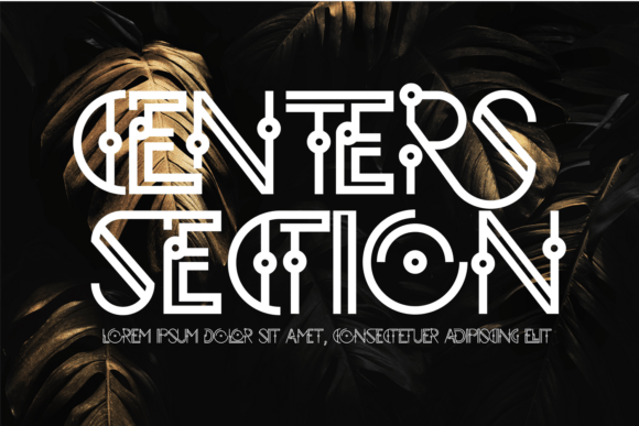 Centers Section Font for Business Style