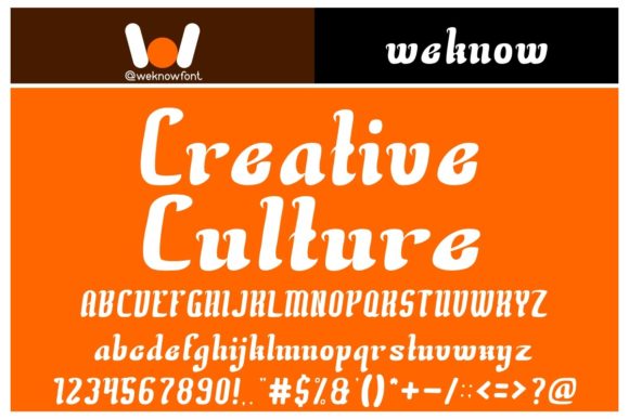 Creative Culture Font