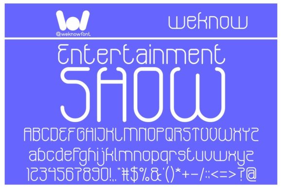 Entertainment Show Font for Branding