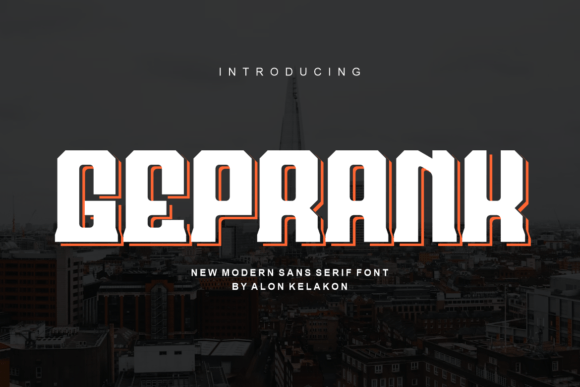Geprank: A Bold Display Font for Modern Branding