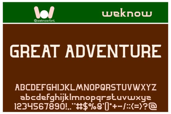 Great Adventure Font