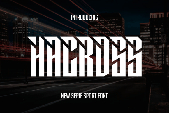 Hacross: A Bold Display Font for Editorial Design