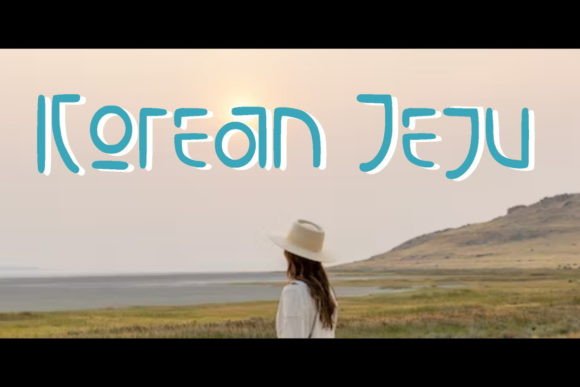 Korean Jeju Font for Creative Projects
