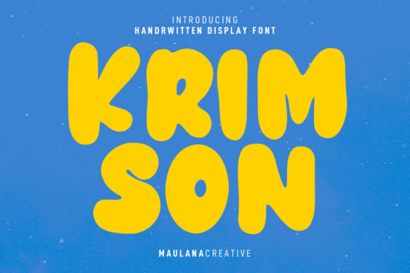 Krimson: A Bouncy Display Font