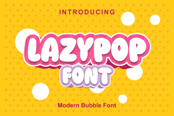 Lazypop: A Bold Display Font for Marketers