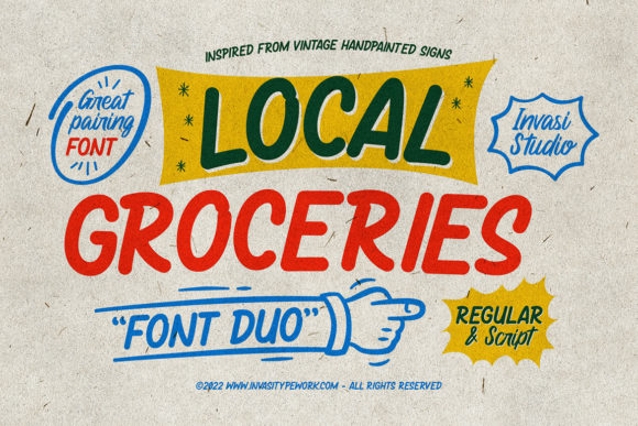 Local Groceries Font for Bold Branding