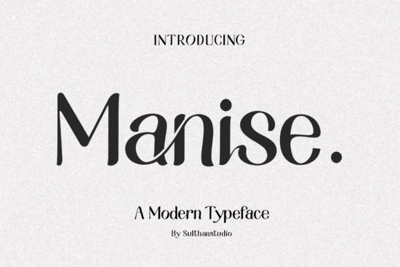 Manise Font: Modern Typography for Editorial Design