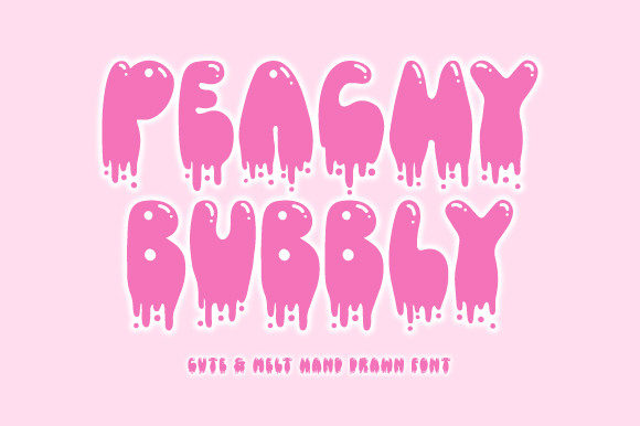 Peachy Bubbly Font for Business Branding