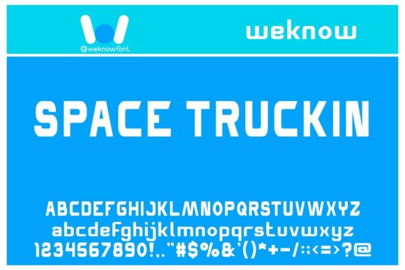 Space Truckin Font for Creative Design