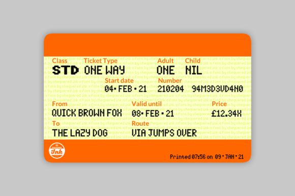 Spotted Rail Ticket Font for Business Branding
