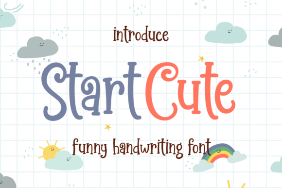 Start Cute Font for Creative Design