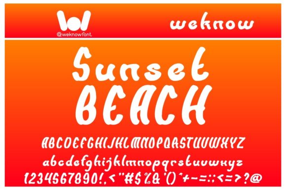Sunset Beach Font Review