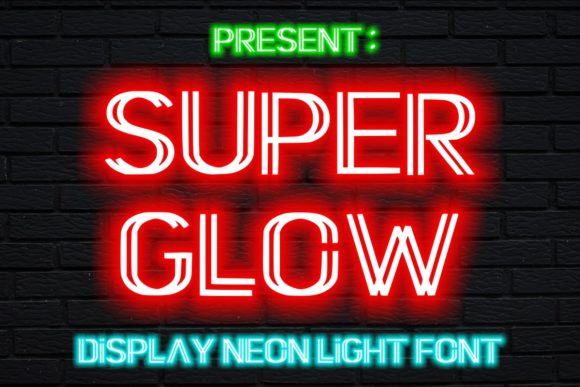 Super Glow Font for Business Branding