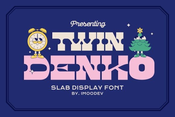 Twin Denko: A Bold Font for Creative Projects