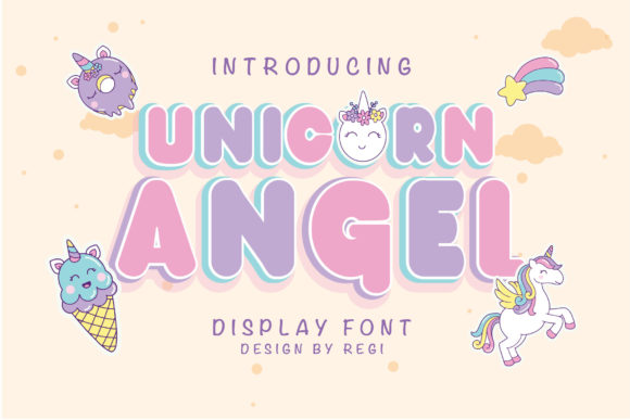 Unicorn Angel Font for Creative Campaigns