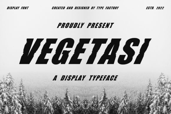 Vegetasi: A Display Typeface for Creative Projects