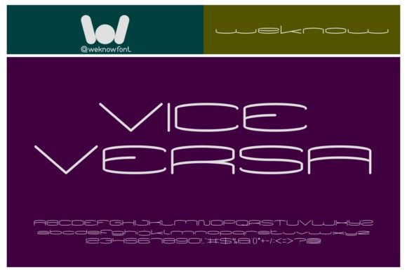 Vice Versa Font Review