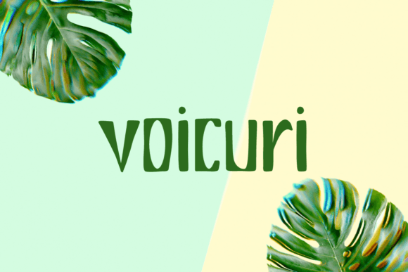 Voicuri Font for Creative Makers