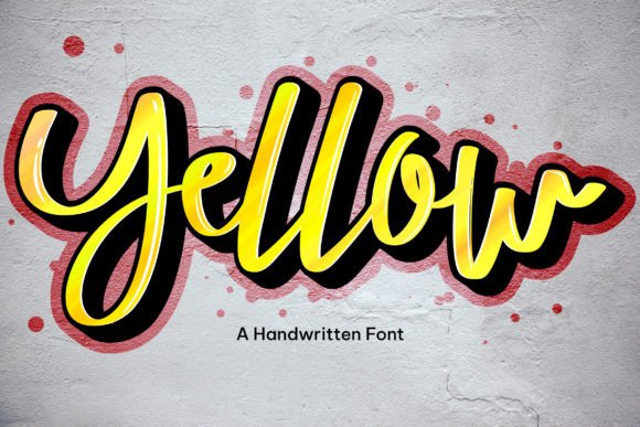 Yellow: A Handwritten Font for Creative Expression