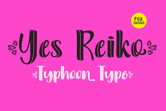 Yes Reiko: A Bold Display Font